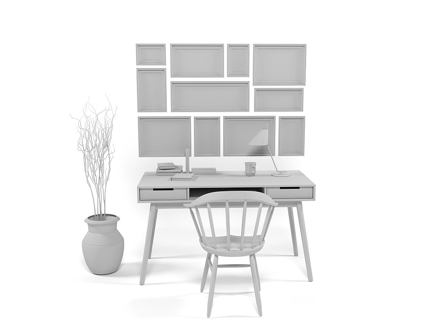 Bureau 1105 in Furniture - product preview 6