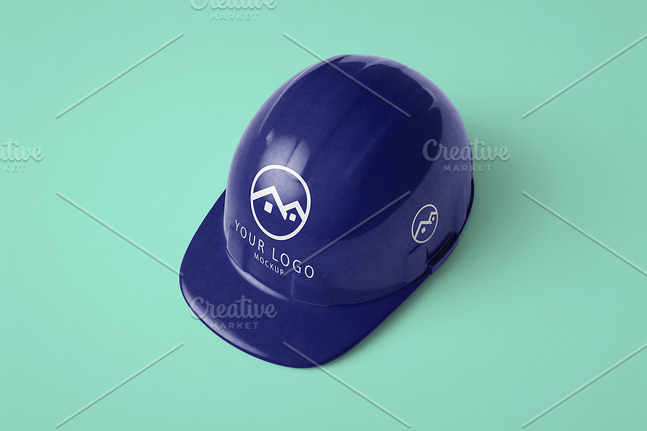 Construction Helmet Hat Mockup in Product Mockups - product preview 8