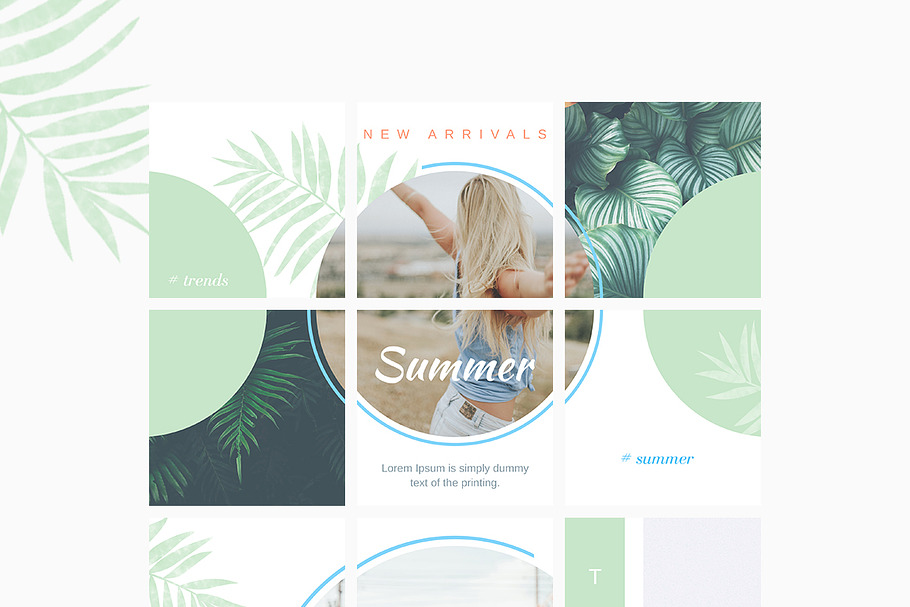 Instagram Puzzle -  Tropic in Instagram Templates - product preview 8