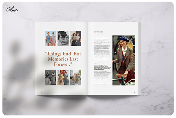 CLASS Past Memories Magazine in Magazine Templates - product preview 3