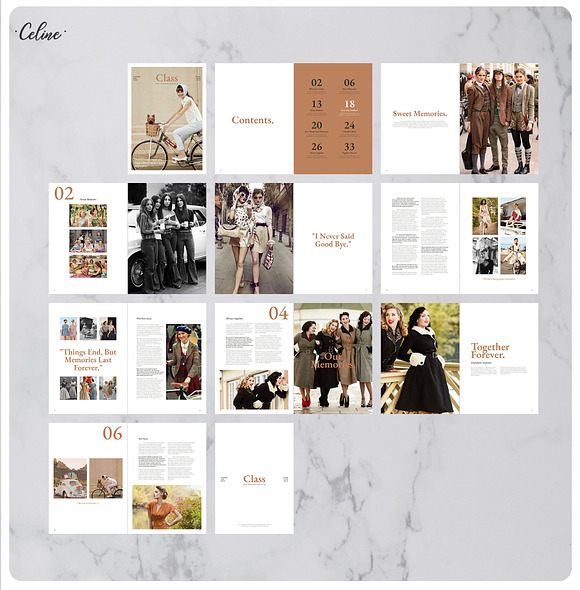 CLASS Past Memories Magazine in Magazine Templates - product preview 6