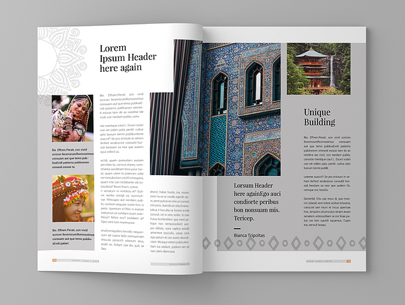 Ethnic - Magazine Template in Magazine Templates - product preview 8