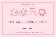 Line Icons – Thanksgiving