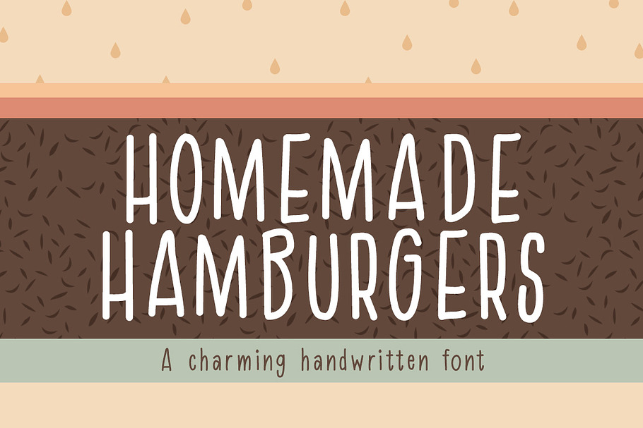 Homemade Hamburgers Font in Sans-Serif Fonts - product preview 8