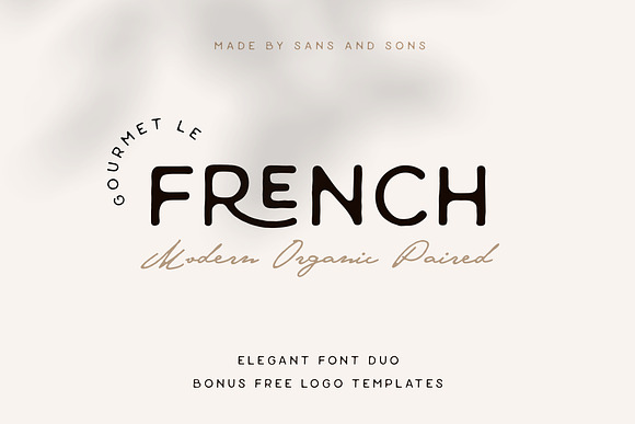 Le French | Modern Elegant Duo in Modern Fonts - product preview 10