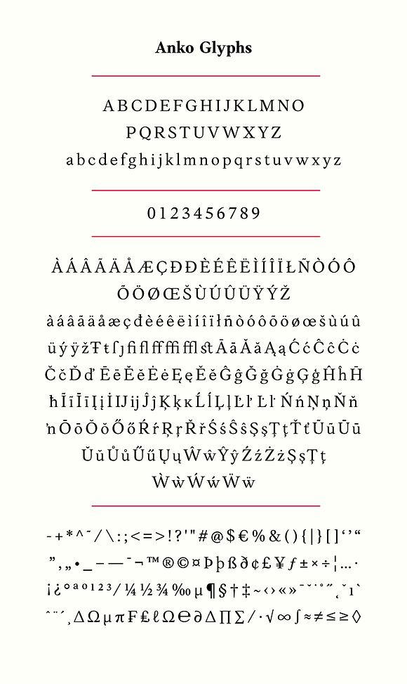 Anko Regular in Serif Fonts - product preview 11