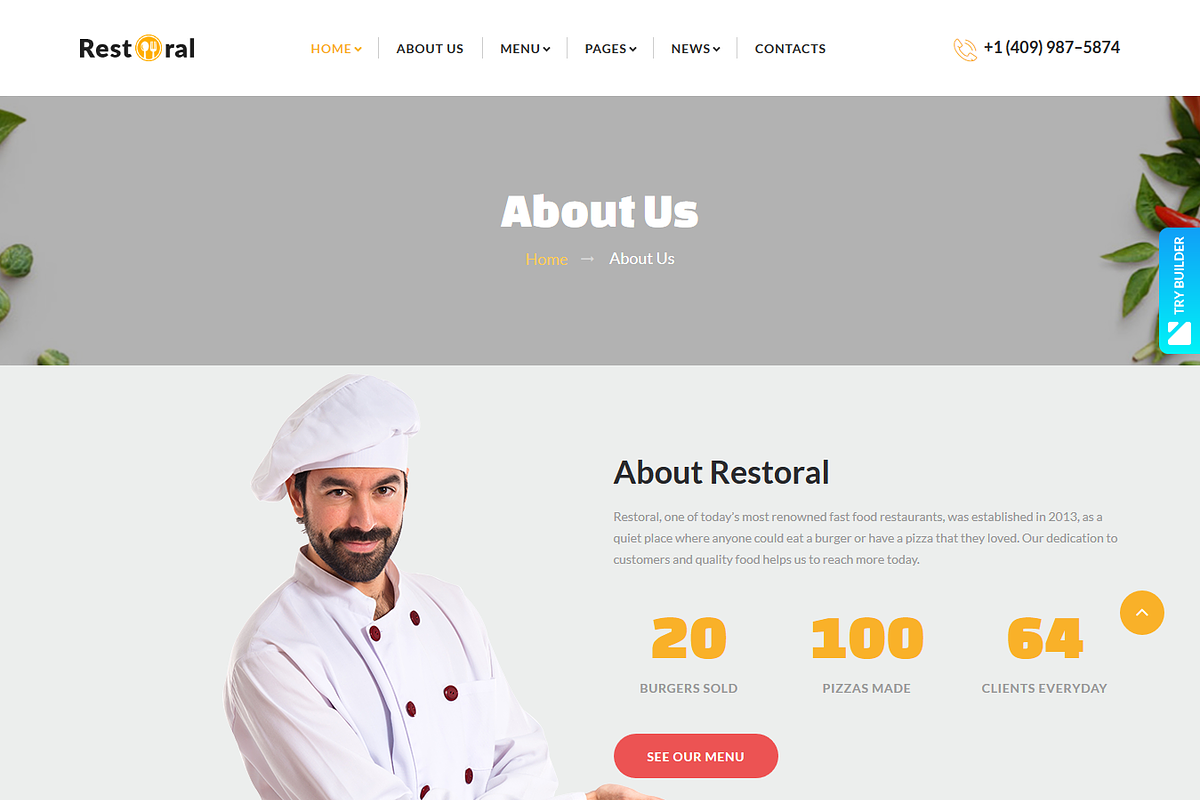 Food & Restaurant HTML5 Template in HTML/CSS Themes - product preview 8