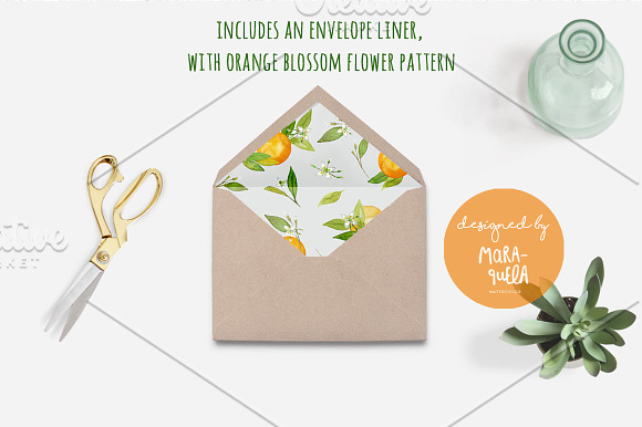 Orange Blossom - Watercolor handmade in Illustrations - product preview 3