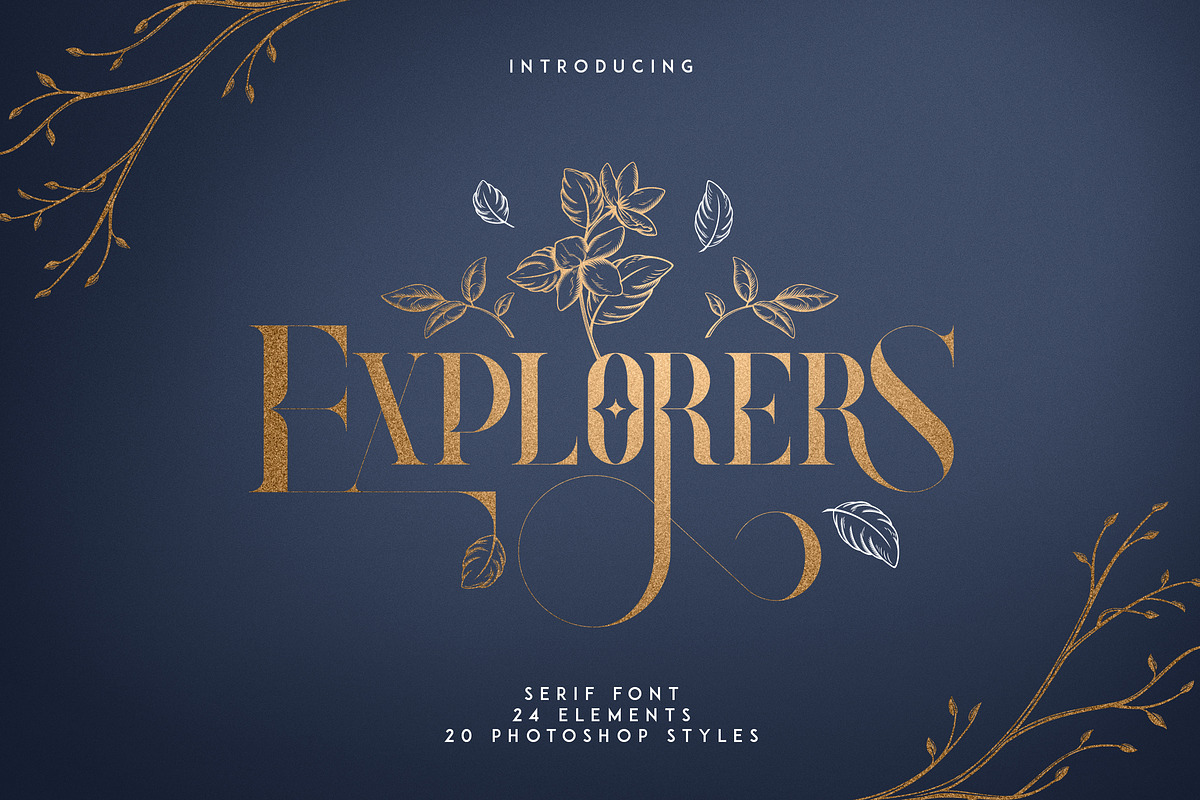 Explorers - Serif font + Extras in Serif Fonts - product preview 8