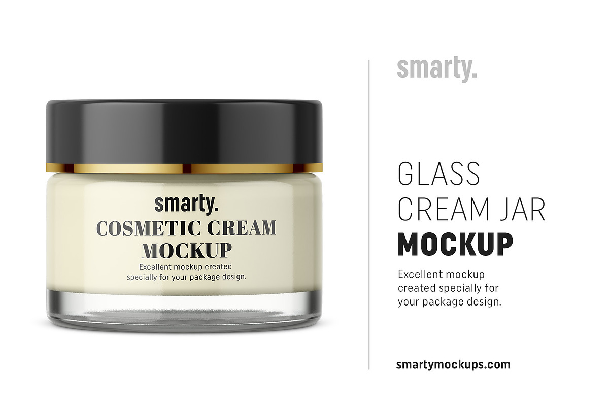 Cosmetic cream jar mockup in Product Mockups - product preview 8