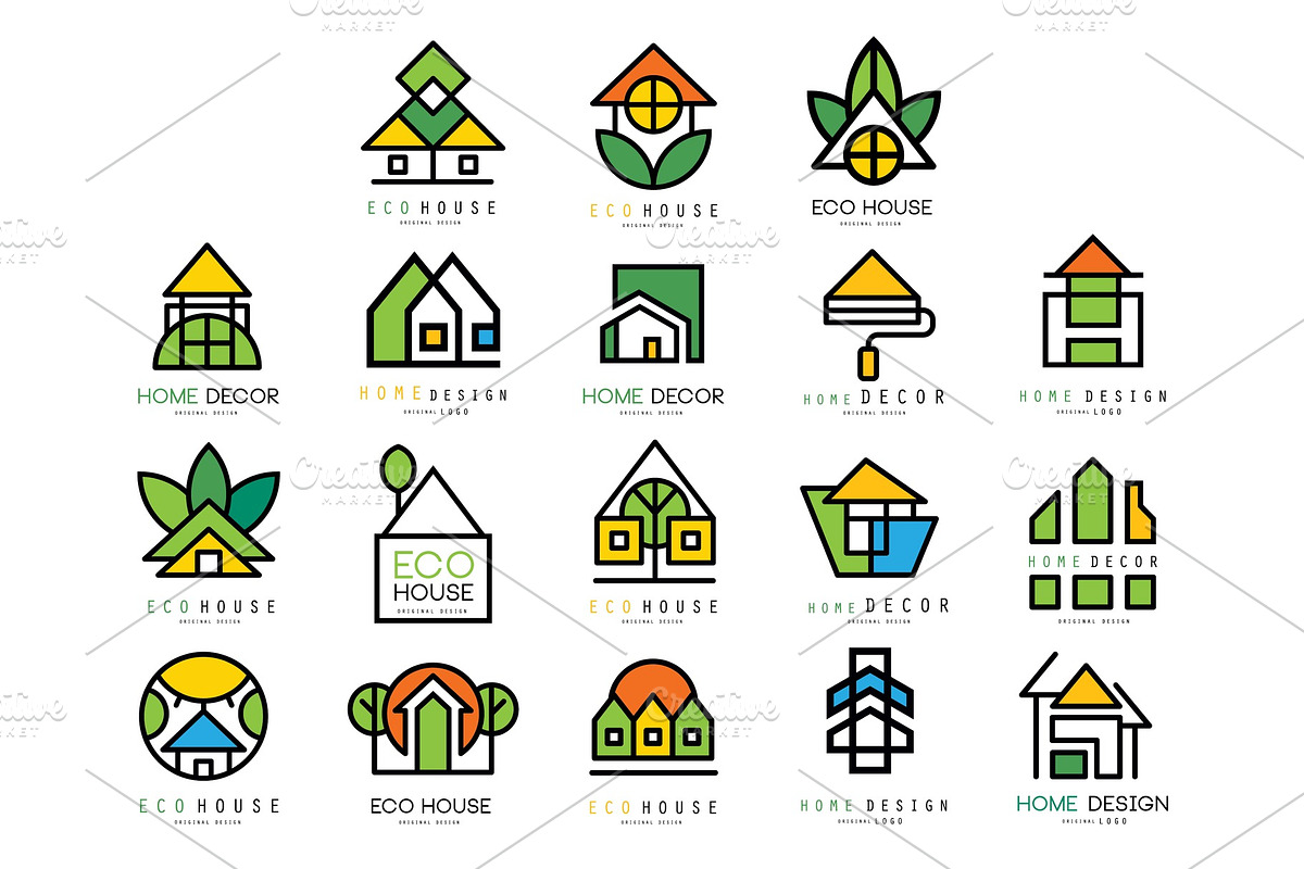 Vector set of original logos with in Illustrations - product preview 8