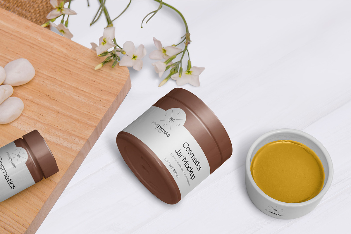 Cosmetic Packaging Bottle & Jar Mock in Branding Mockups - product preview 8