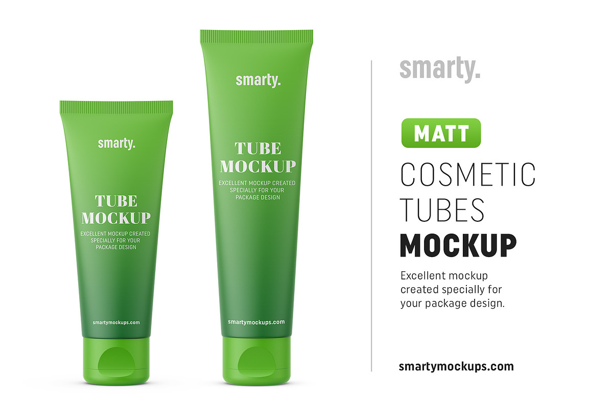 Cosmetic tube mockup / matt in Product Mockups - product preview 8