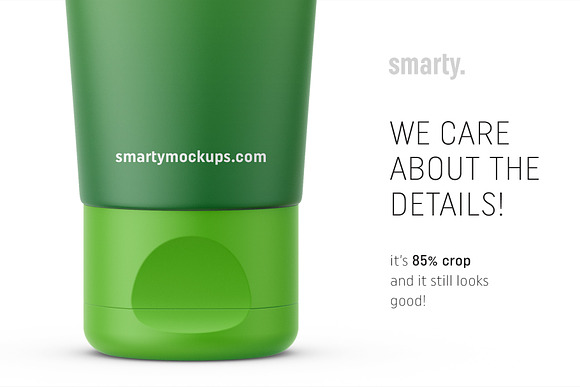 Cosmetic tube mockup / matt in Product Mockups - product preview 3