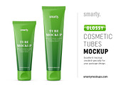 Cosmetic tube mockup / glossy