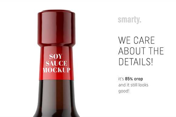 Soy sauce bottle mockup in Product Mockups - product preview 3