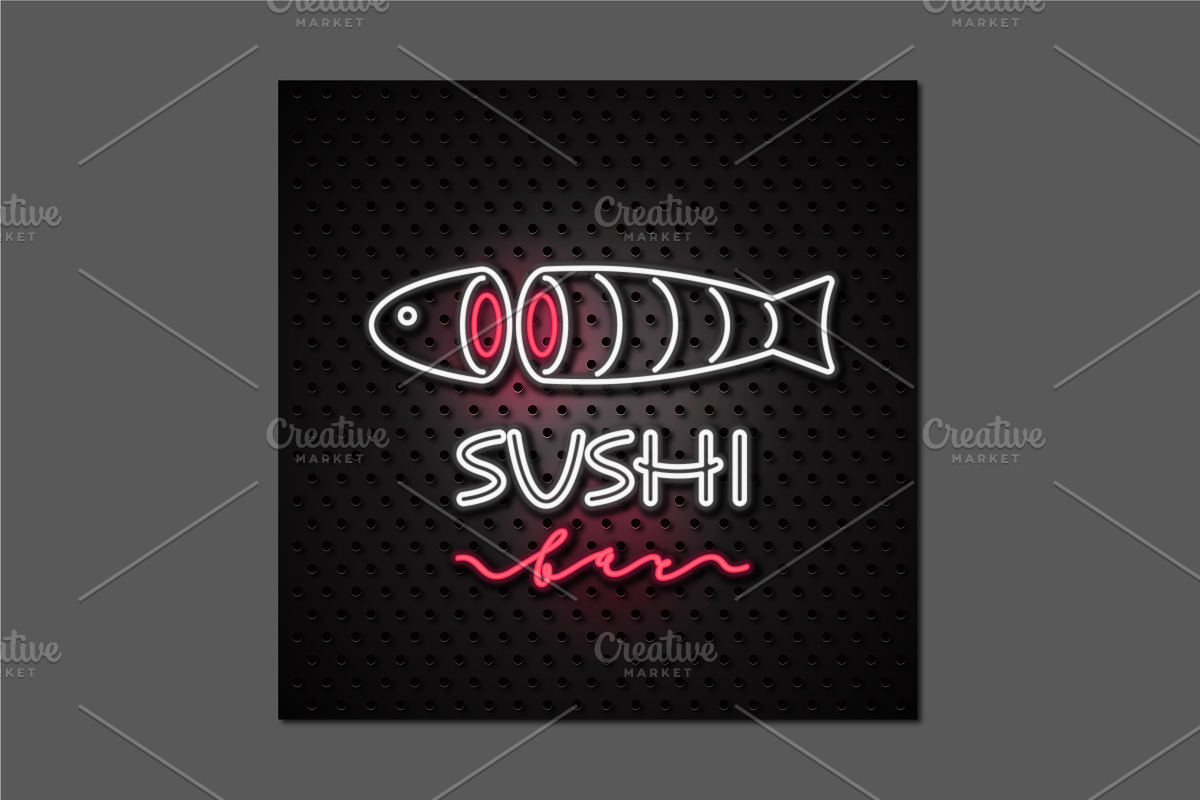 Vector logo for sushi in Logo Templates - product preview 8