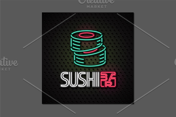 Vector logo for sushi