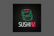 Vector logo for sushi