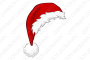 Santa Hat Christmas Cartoon Design
