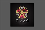 Vector logo for pizza