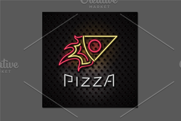 Vector logo for Italian pizza