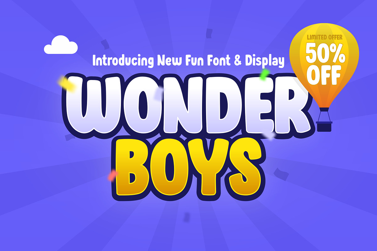 Wonder Boys - Game Font in Display Fonts - product preview 8
