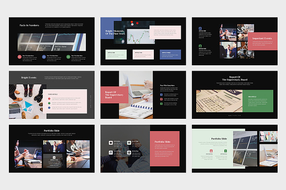 Cilea : Annual Report Keynote in Keynote Templates - product preview 8