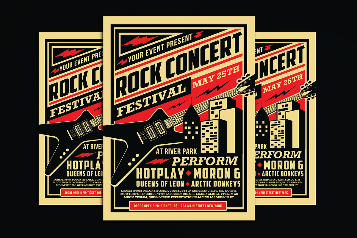 Rock Concert Festival in Flyer Templates - product preview 8
