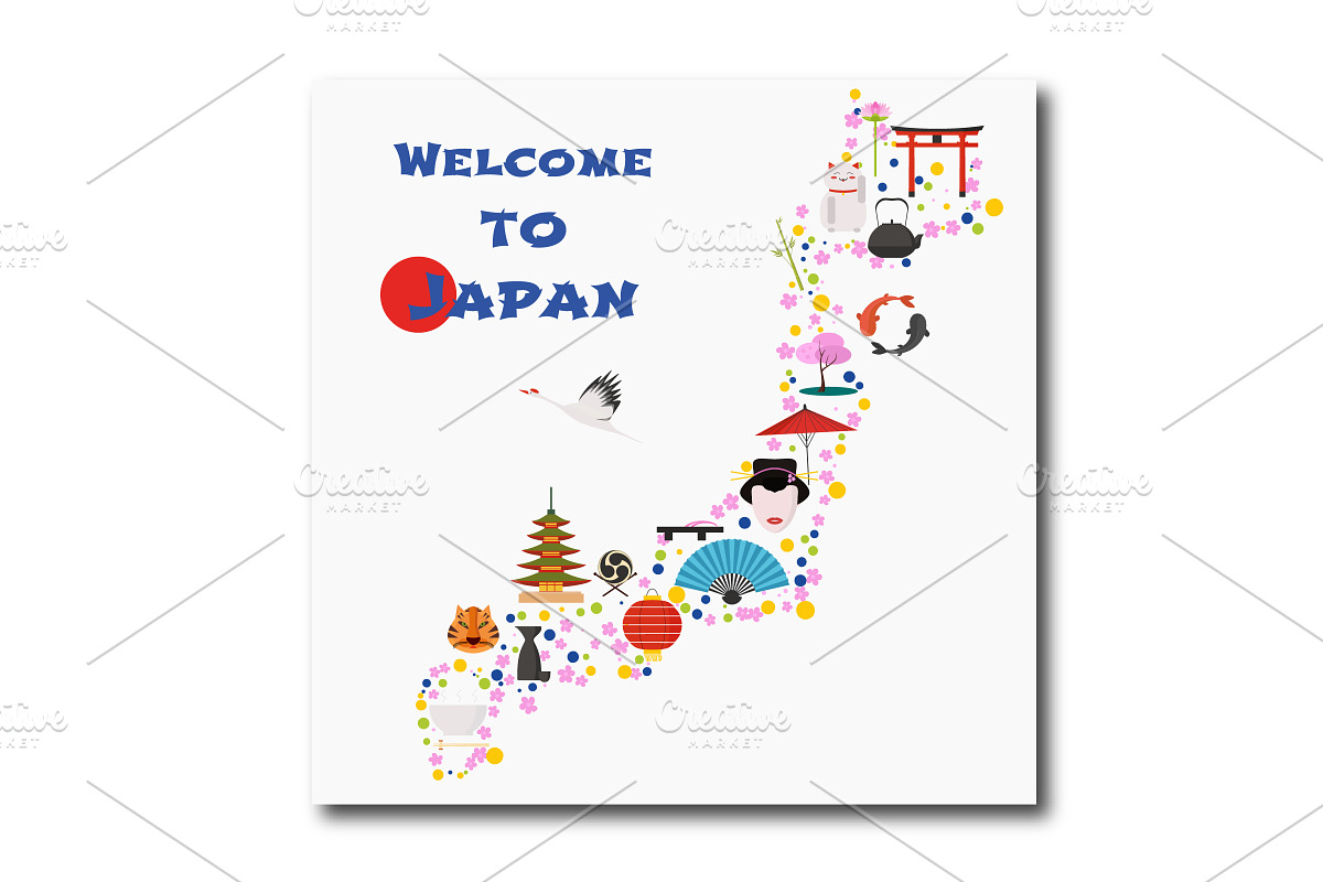 Map of Japan vector illustration in Illustrations - product preview 8