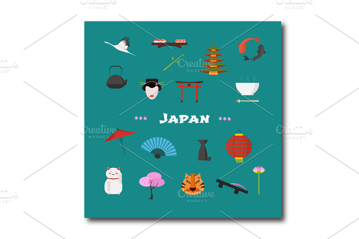 Japan vector illustration in Illustrations - product preview 8