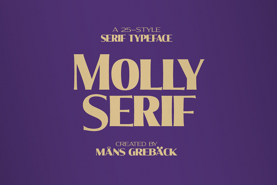 Molly Serif - 25 fonts in Serif Fonts - product preview 8