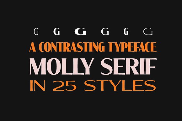 Molly Serif - 25 fonts in Serif Fonts - product preview 4