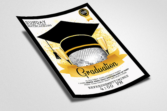 Graduation Celebration Party Flyer in Flyer Templates - product preview 1
