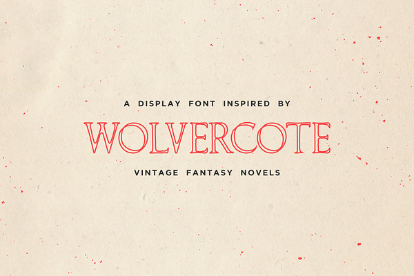 Wolvercote Outline - Display Font