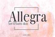 ALLEGRA: A Beautiful Font Duo