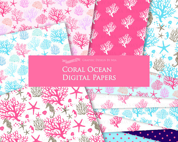 Coral Pink, Silver Coral in Illustrations - product preview 8