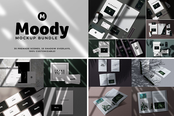 Huge Moody Shadow Bundle in Branding Mockups - product preview 23