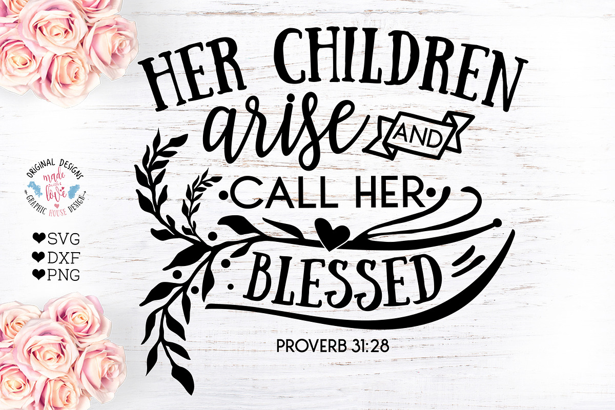 Her Children Arise - Mom Quote in Illustrations - product preview 8
