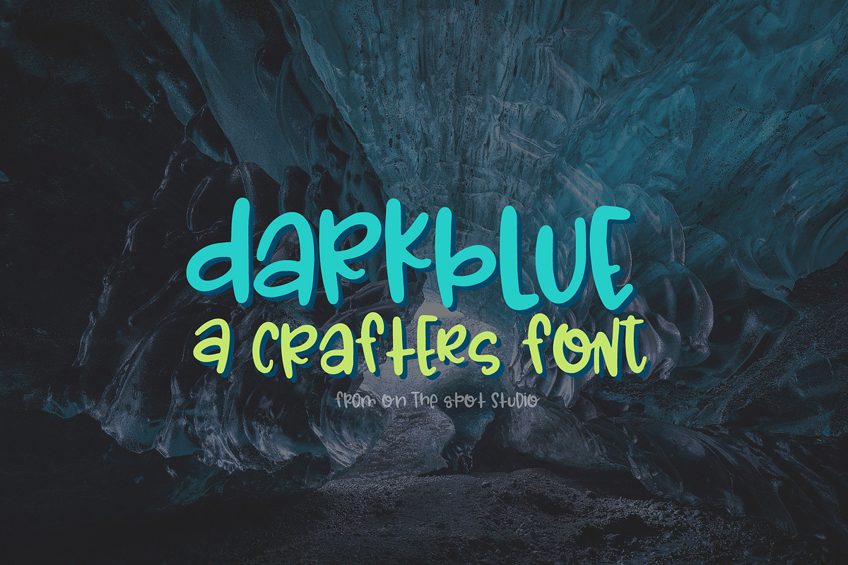 Dark Blue in Display Fonts - product preview 8