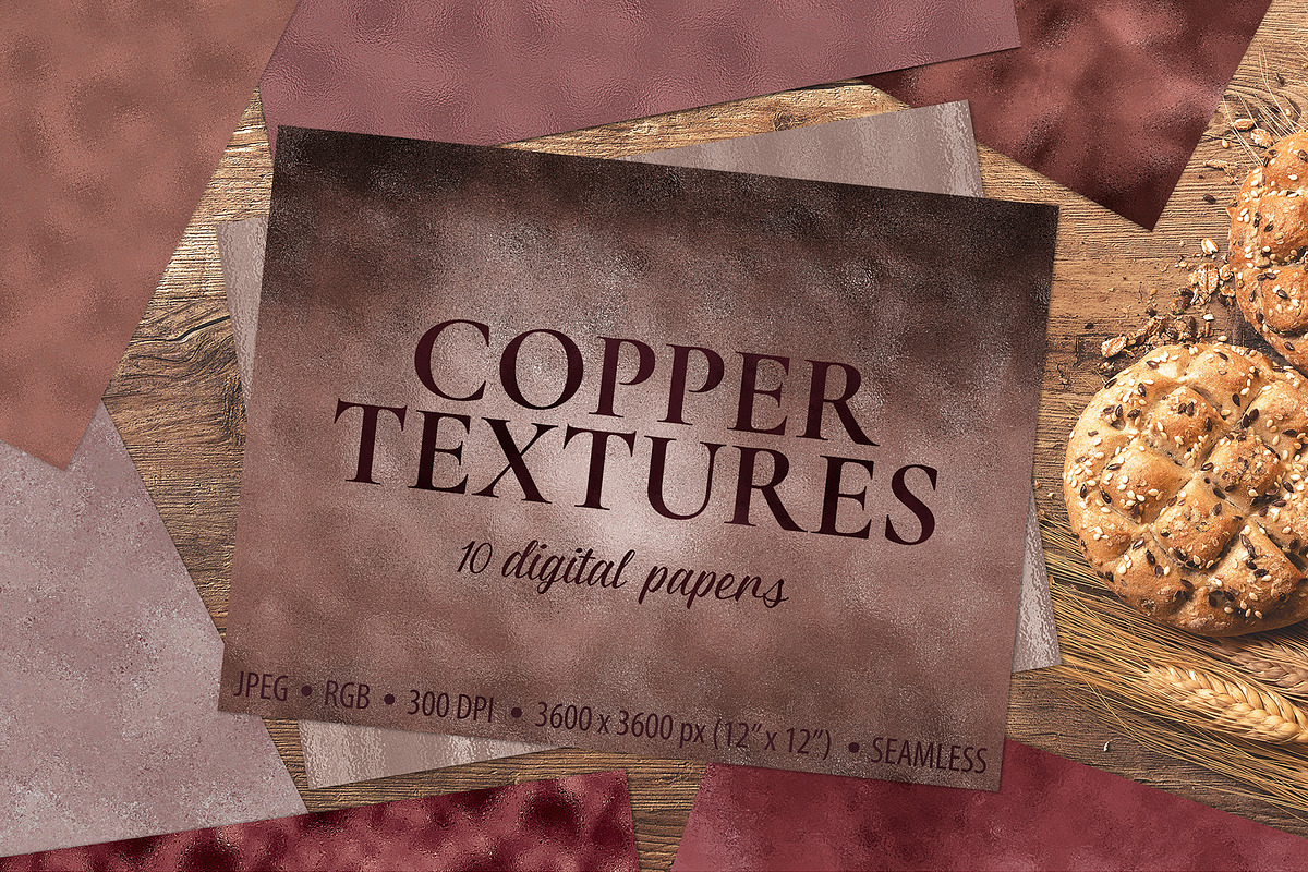 Copper Foil - 10 Seamless Textures in Textures - product preview 8