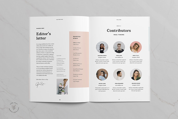 Saunter • Lifestyle Magazine in Magazine Templates - product preview 1