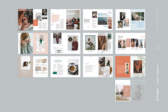 Saunter • Lifestyle Magazine in Magazine Templates - product preview 9