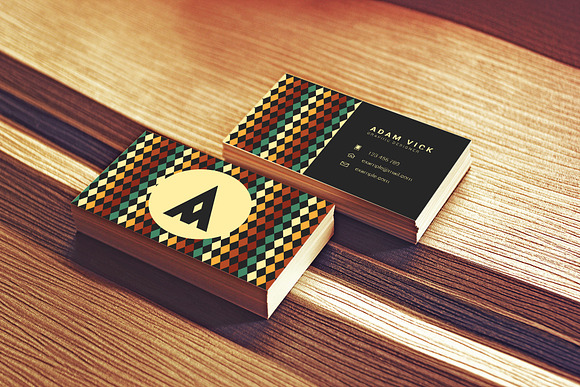 3 Retro Vintage Business Cards in Business Card Templates - product preview 3