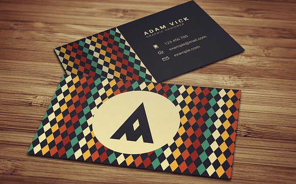 3 Retro Vintage Business Cards in Business Card Templates - product preview 4
