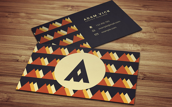 3 Retro Vintage Business Cards in Business Card Templates - product preview 6