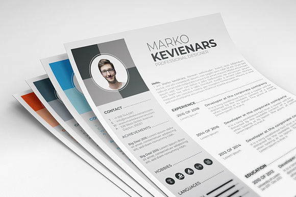 Resume Template / CV in Letter Templates - product preview 10