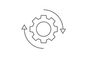 Gear rotation icon