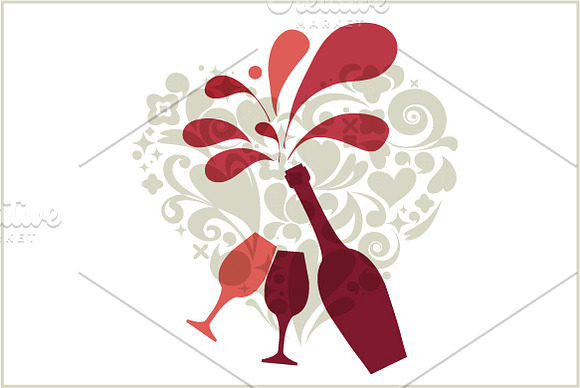 Party invitation, Valentine's cards in Illustrations - product preview 2