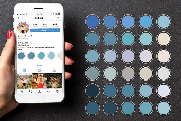 Ocean Blue Instagram Highlight Icons in Summer Icons - product preview 1